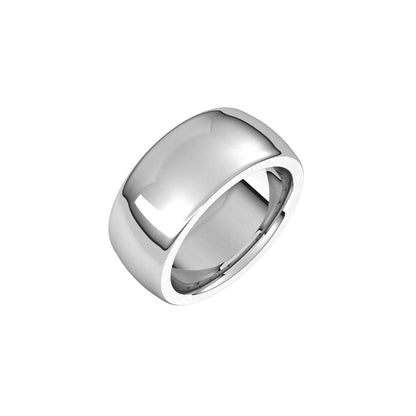 14K X1 White Gold Heavyweight Comfort-Fit Half Round Band