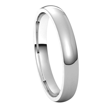 Sterling Silver Lightweight Comfort-Fit Half Round Band