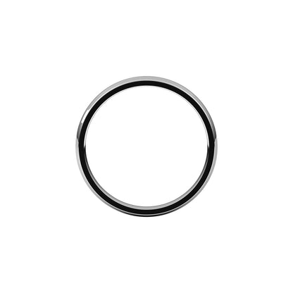14K X1 White Gold Lightweight Comfort-Fit Half Round Band