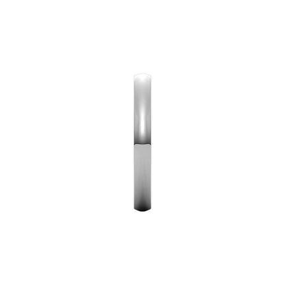 14K X1 White Gold Lightweight Comfort-Fit Half Round Band