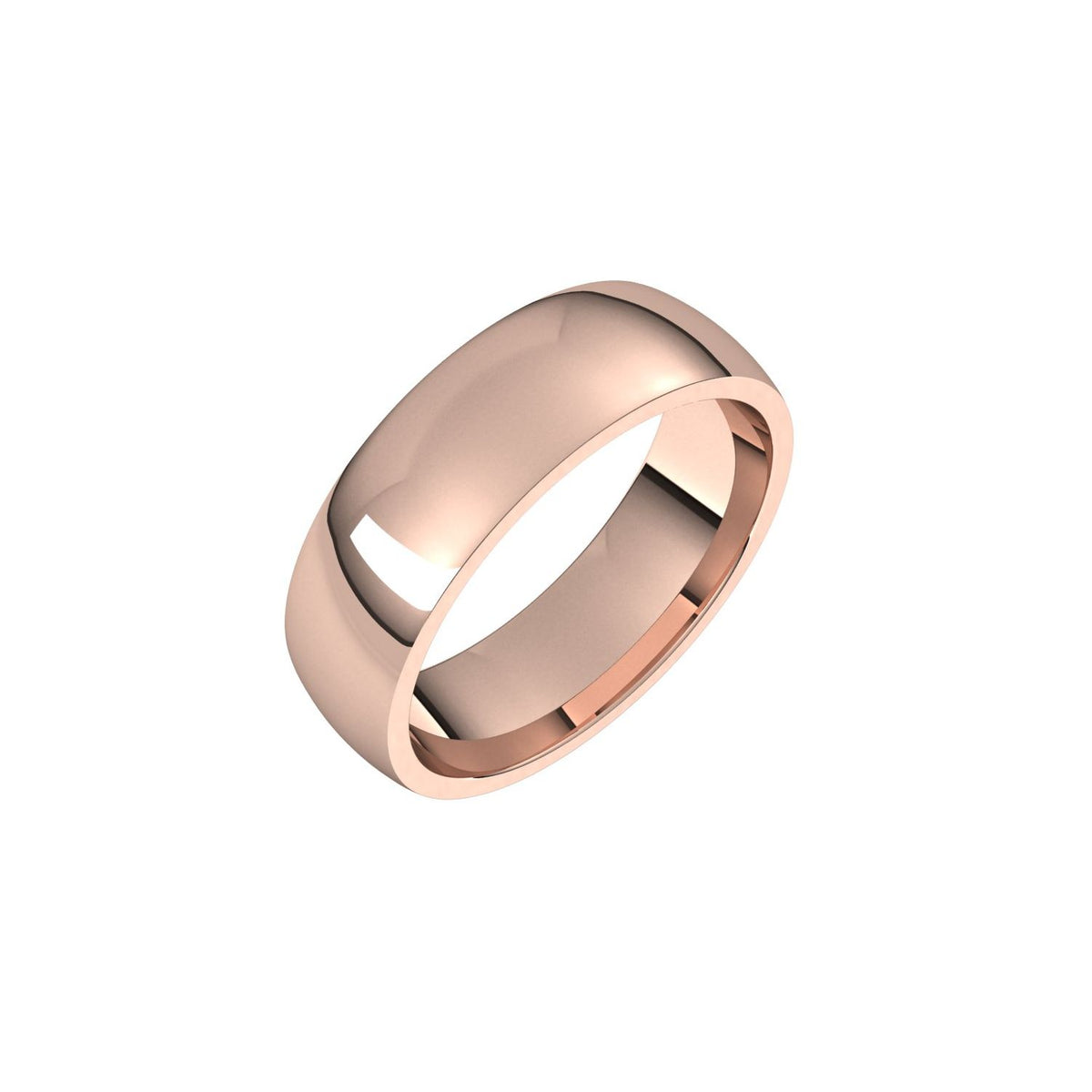 Lightweight Comfort-Fit Half Round Band