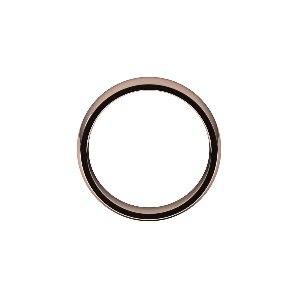 Lightweight Comfort-Fit Half Round Band