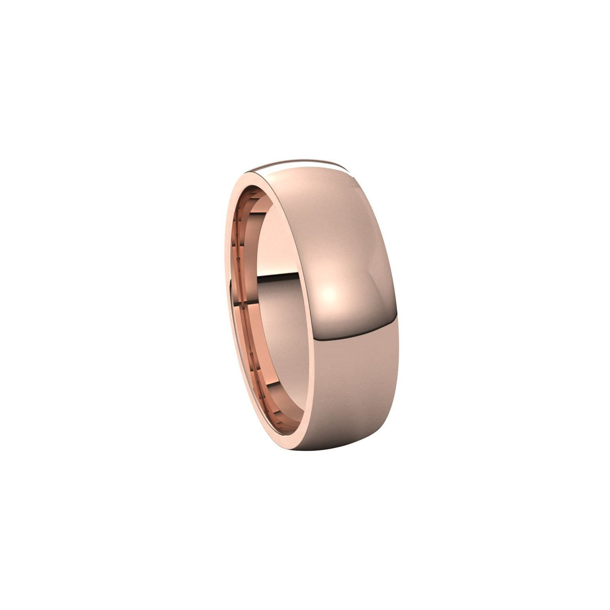 Lightweight Comfort-Fit Half Round Band