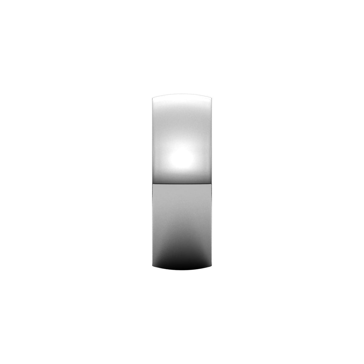 14K X1 White Gold Lightweight Comfort-Fit Half Round Band