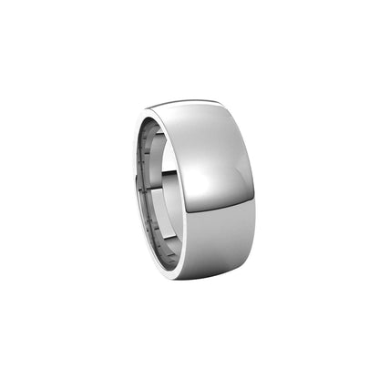 Continuum Sterling Silver Lightweight Comfort-Fit Half Round Band