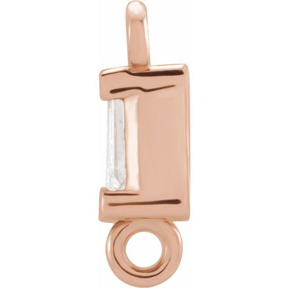 .025 CT Natural Diamond Link, 3.09 mm x 8.52