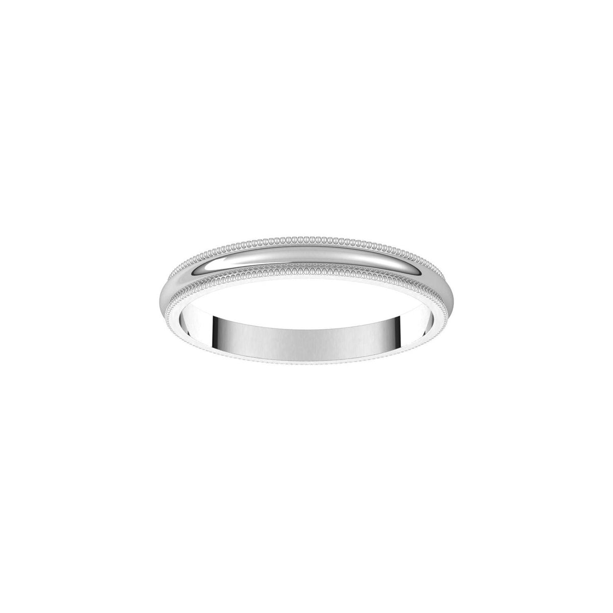 Milgrain Half Round Band