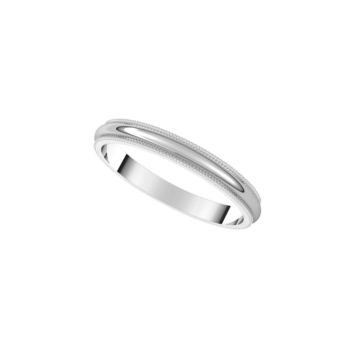 Milgrain Half Round Band