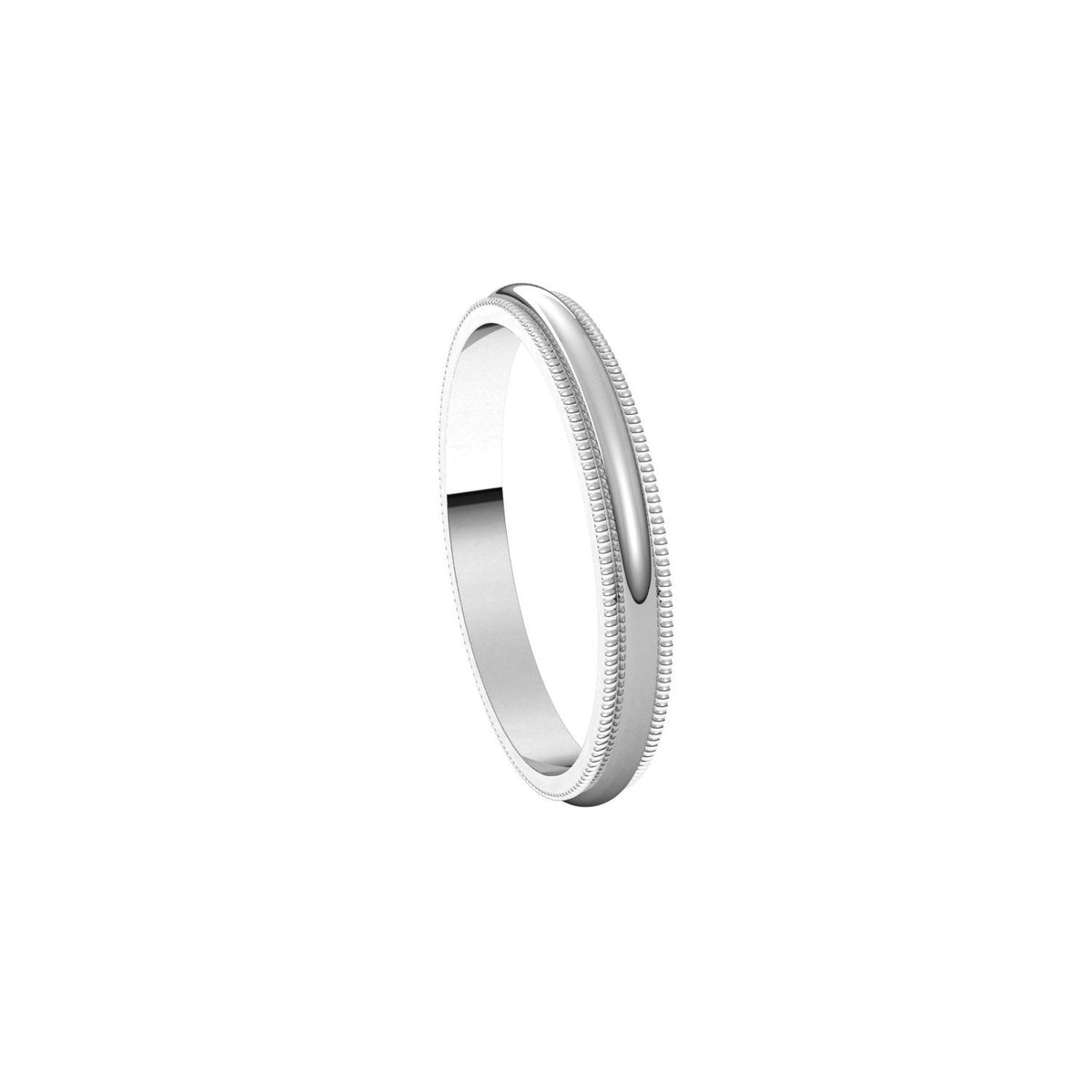 Milgrain Half Round Band