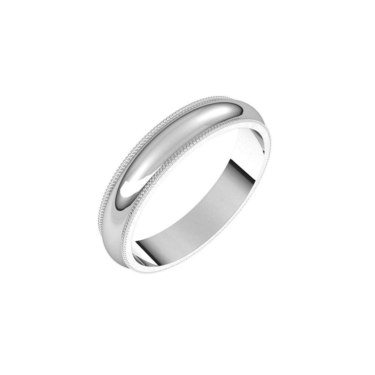 Milgrain Half Round Band