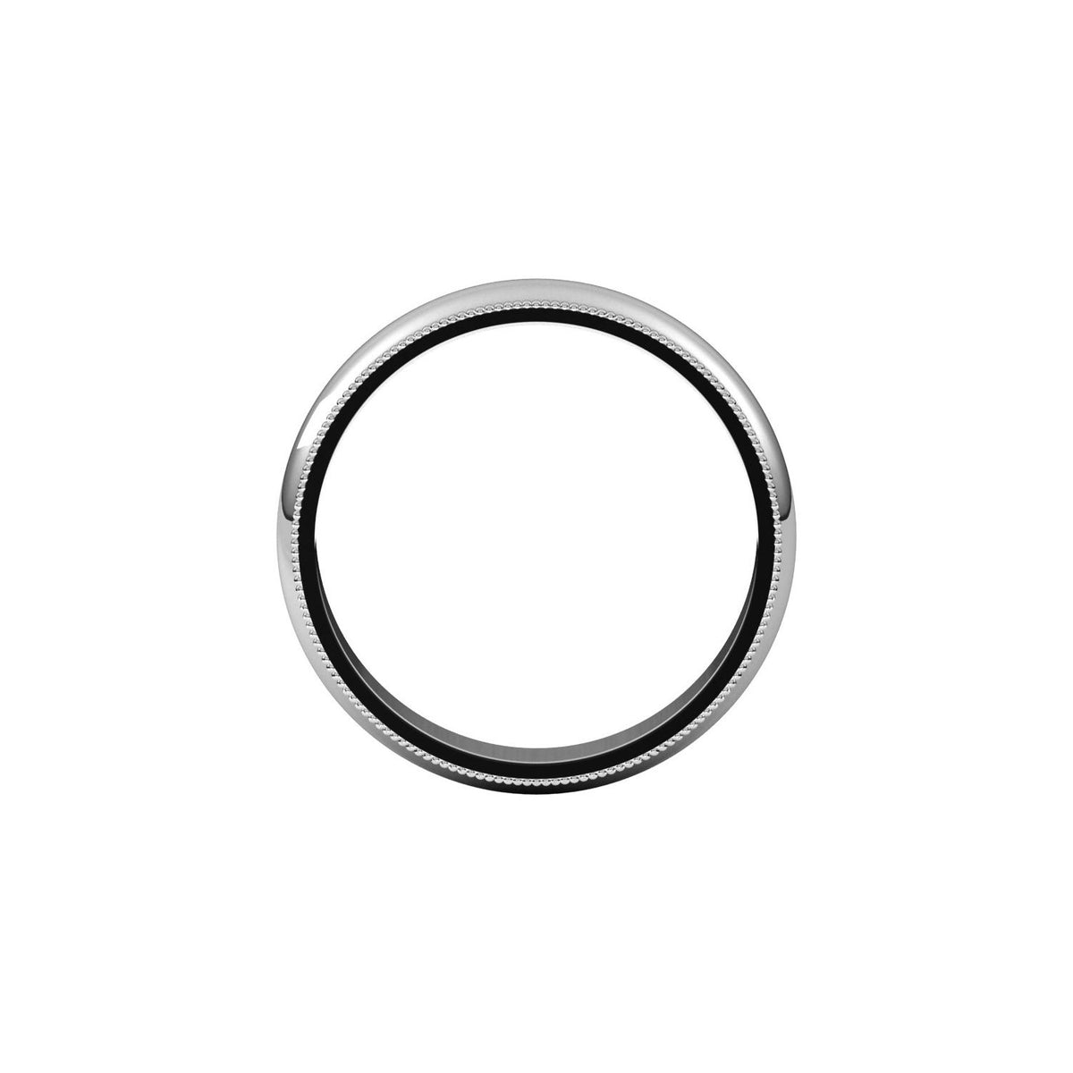 Milgrain Half Round Band