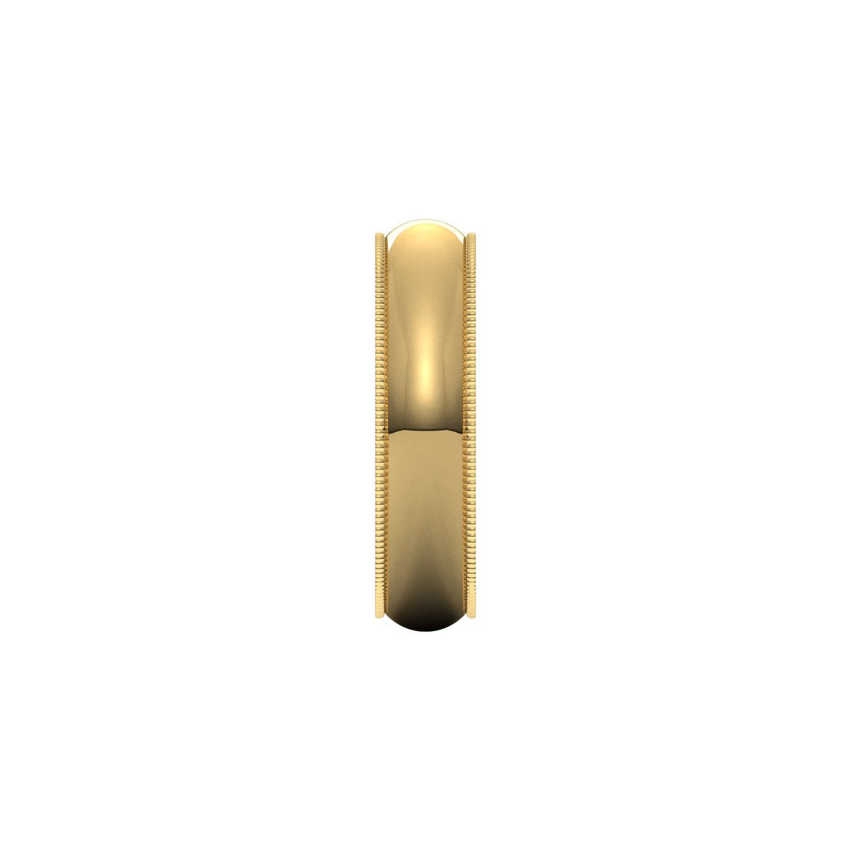 14K Yellow Gold Milgrain Band, 5 mm