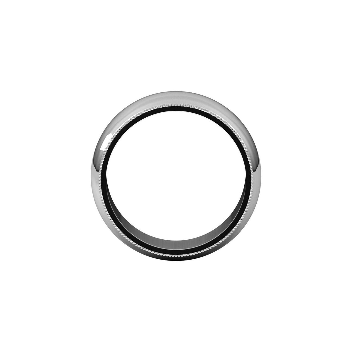 Milgrain Half Round Band