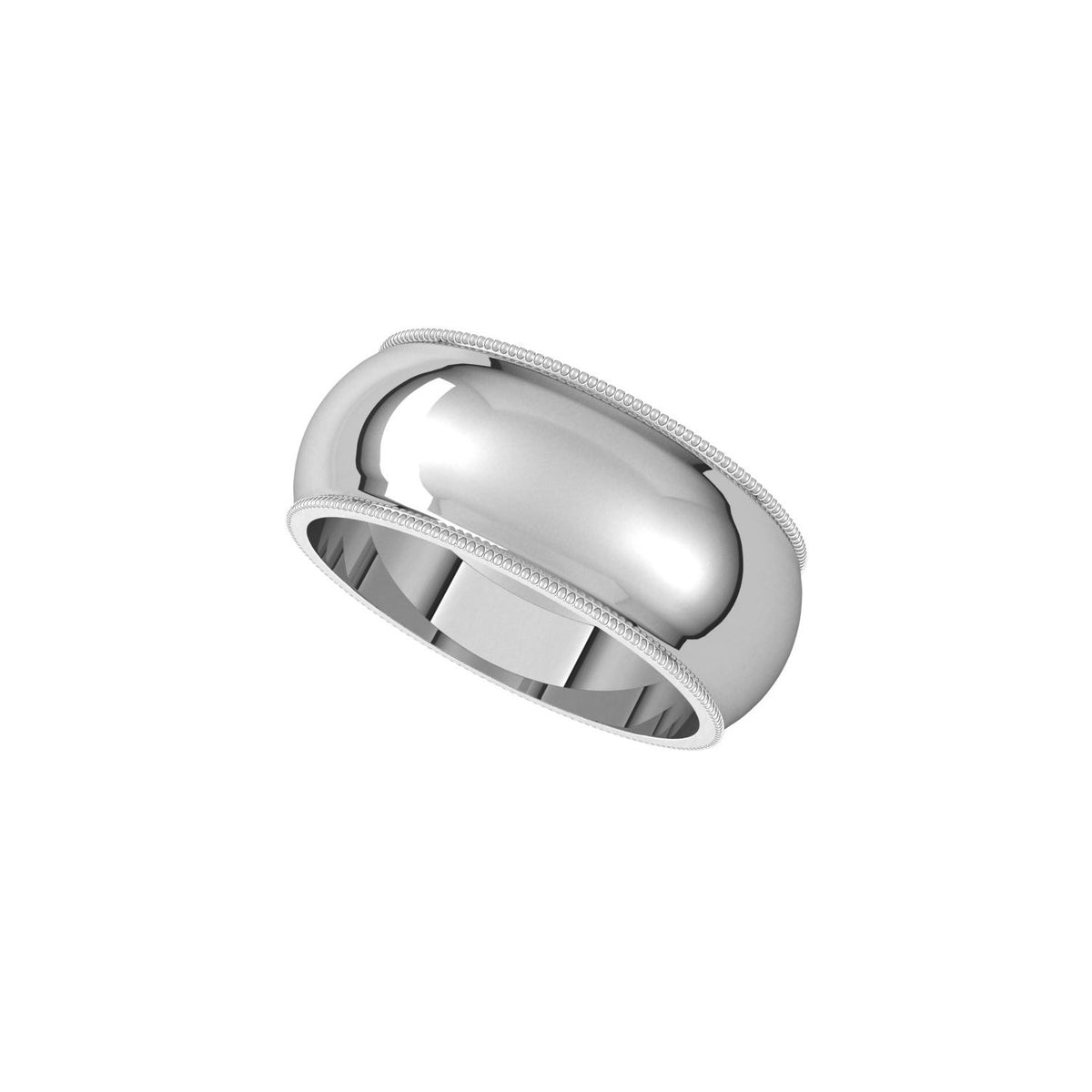 Milgrain Half Round Band
