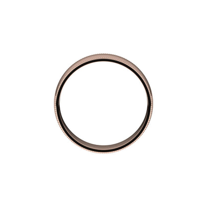 Lightweight Milgrain Comfort-Fit Half Round Band