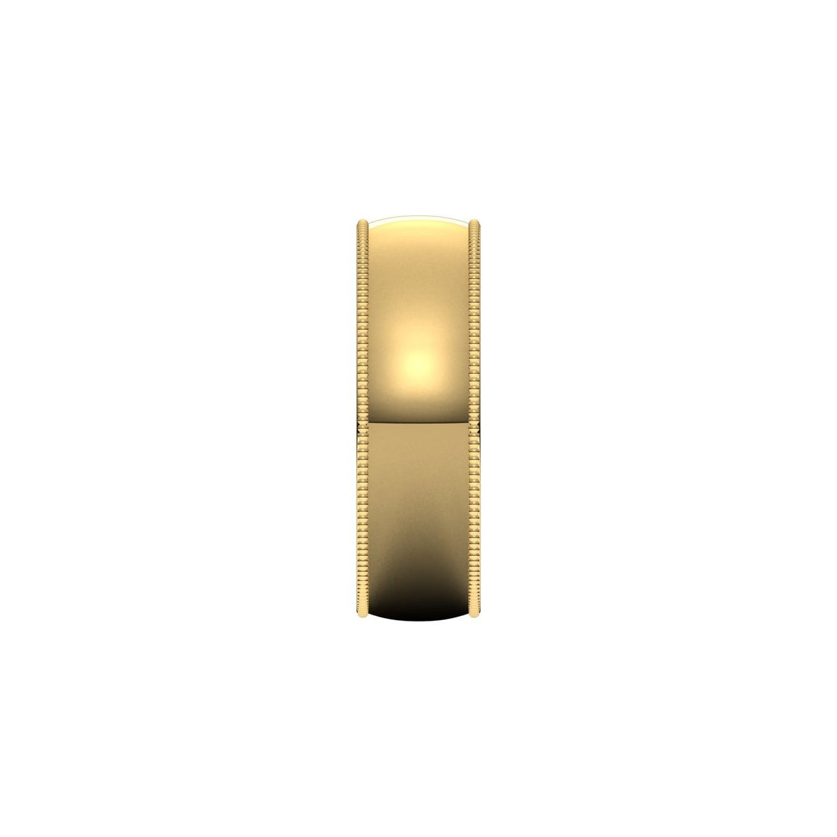 Lightweight Milgrain Comfort-Fit Half Round Band
