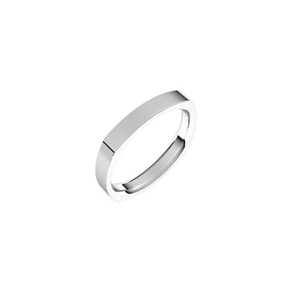 Comfort-Fit Square Band, 3 mm