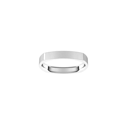 Comfort-Fit Square Band, 3 mm