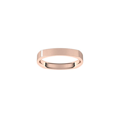 Comfort-Fit Square Band, 3 mm