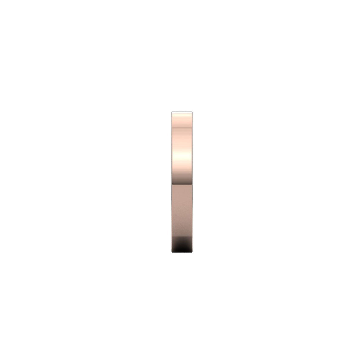 Comfort-Fit Square Band, 3 mm