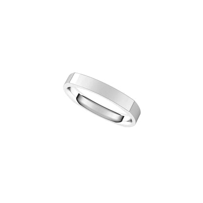 Comfort-Fit Square Band, 3 mm