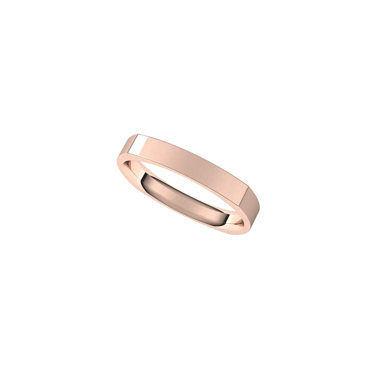 Comfort-Fit Square Band, 3 mm