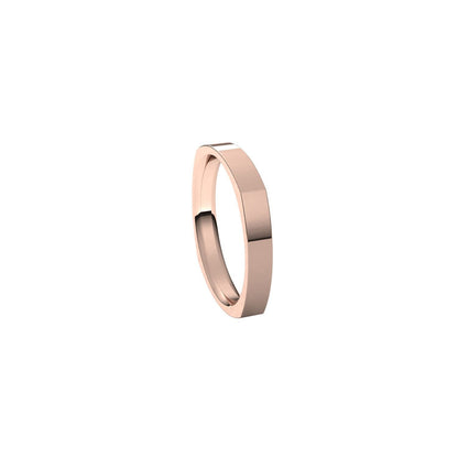 Comfort-Fit Square Band, 3 mm