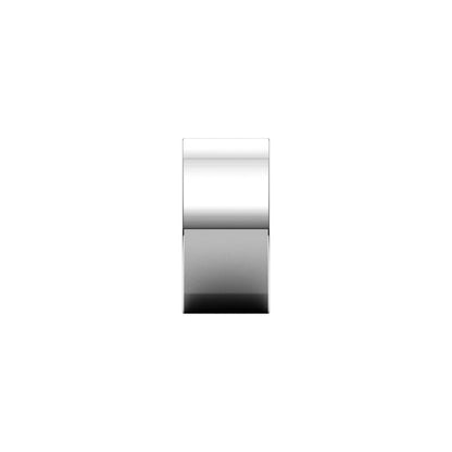 10K White Gold Comfort-Fit Square Band, 10 mm