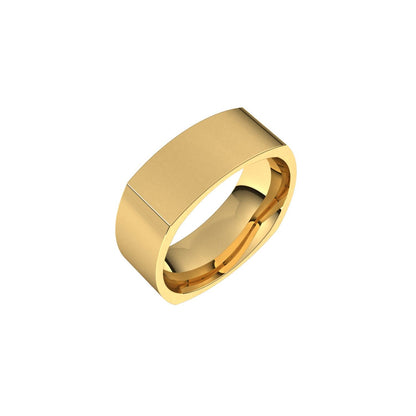 Comfort-Fit Square Band, 9 mm