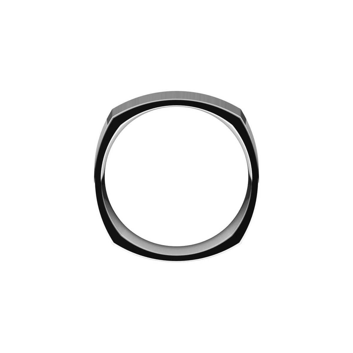 Continuum Sterling Silver Comfort-Fit Square Band