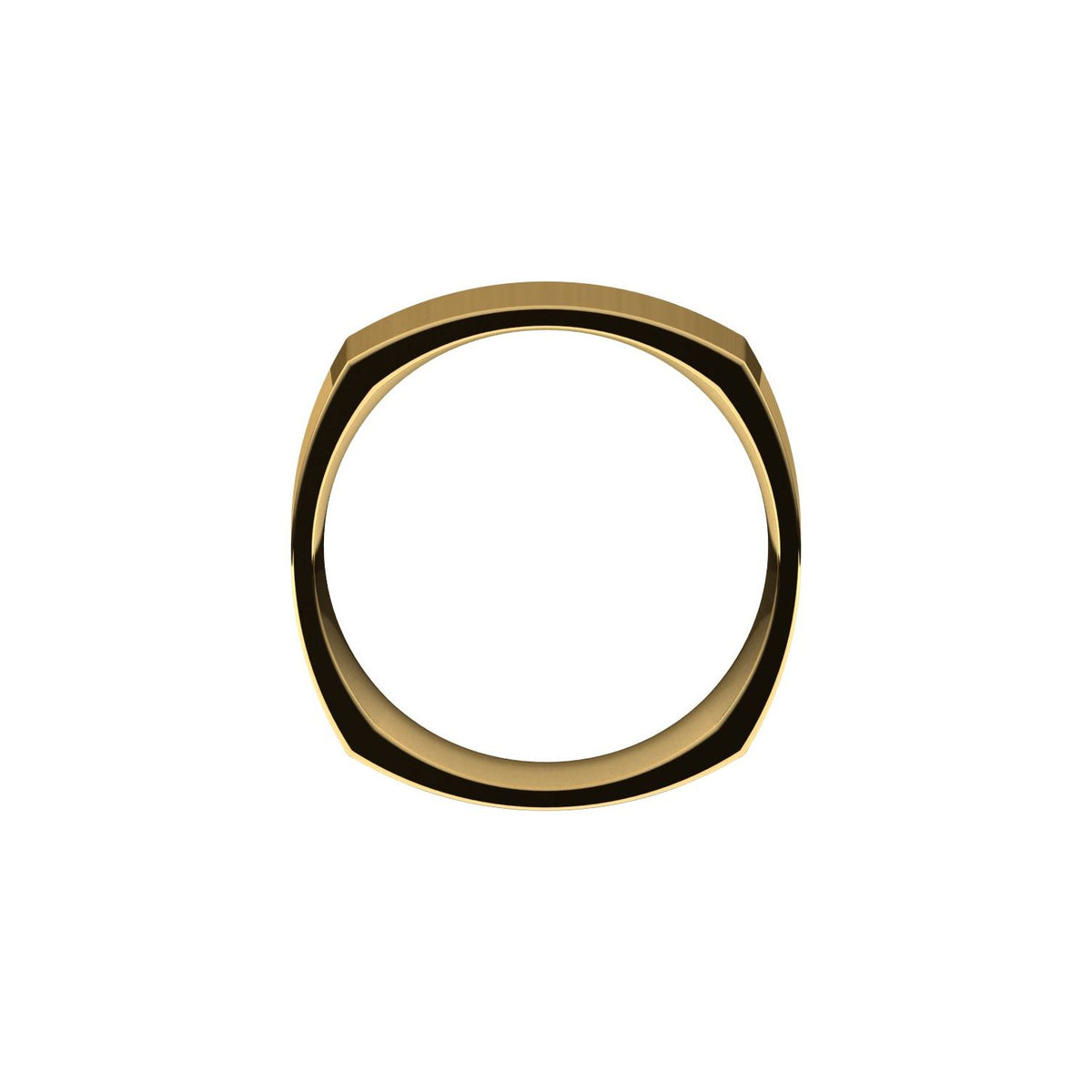 Comfort-Fit Square Band, 8 mm, Style 2