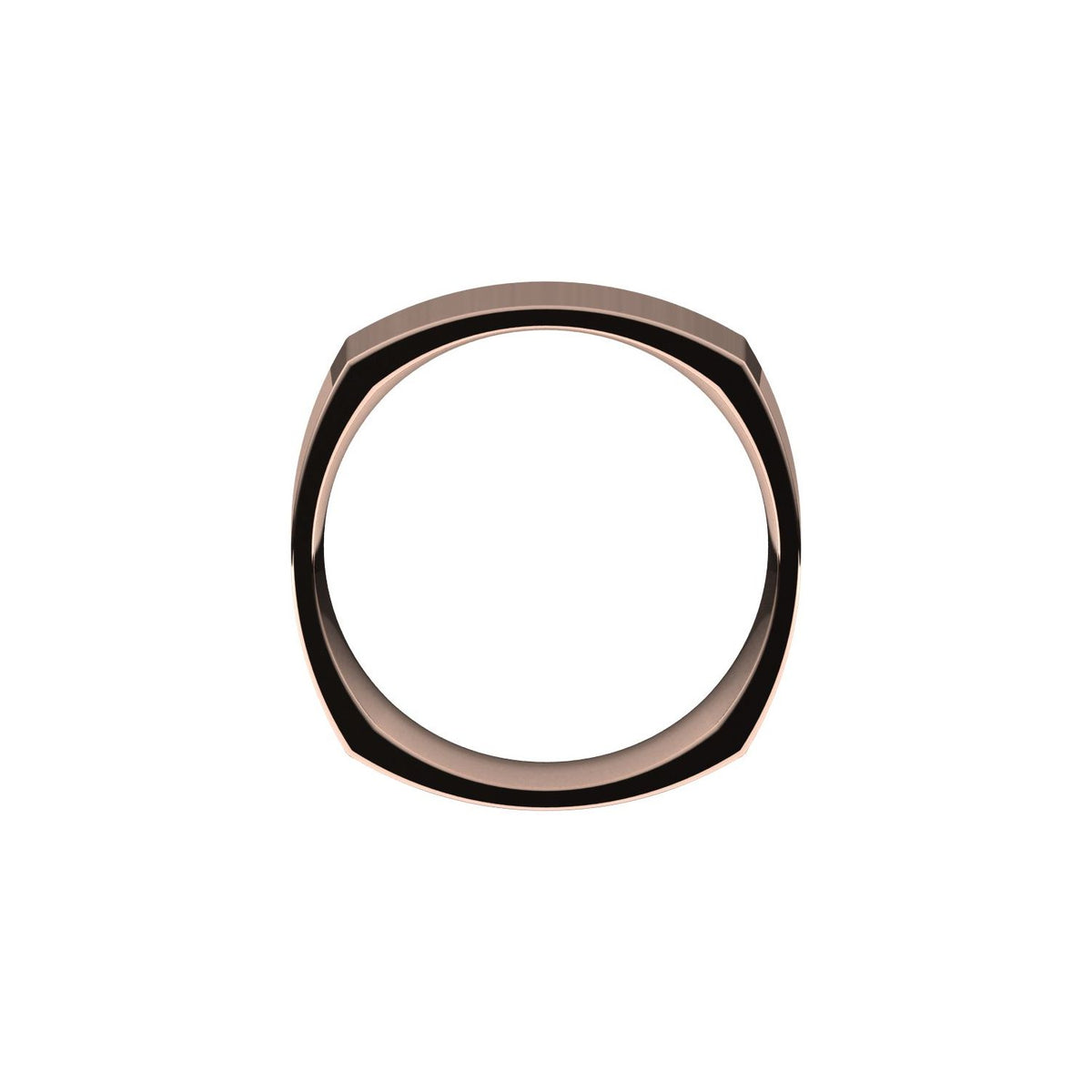 Comfort-Fit Square Band, 8 mm, Style 2