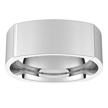 Sterling Silver Comfort-Fit Square Band