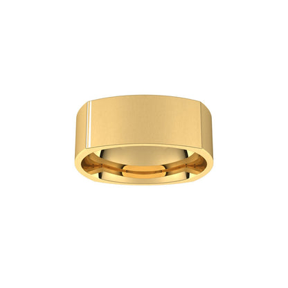 Comfort-Fit Square Band, 9 mm