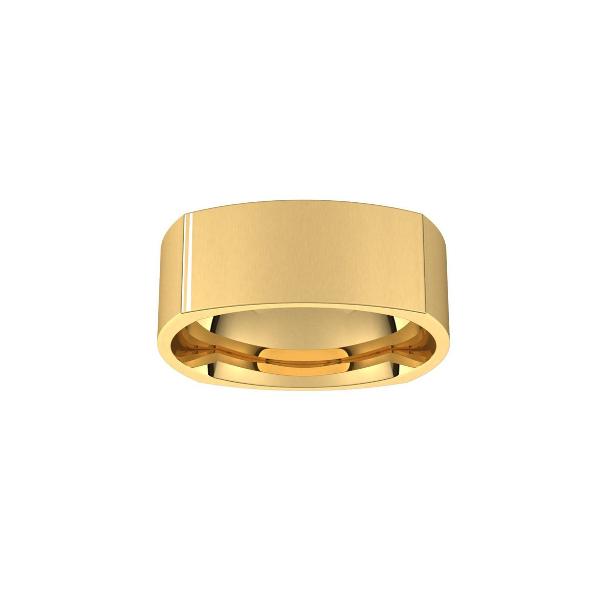 Comfort-Fit Square Band, 9 mm