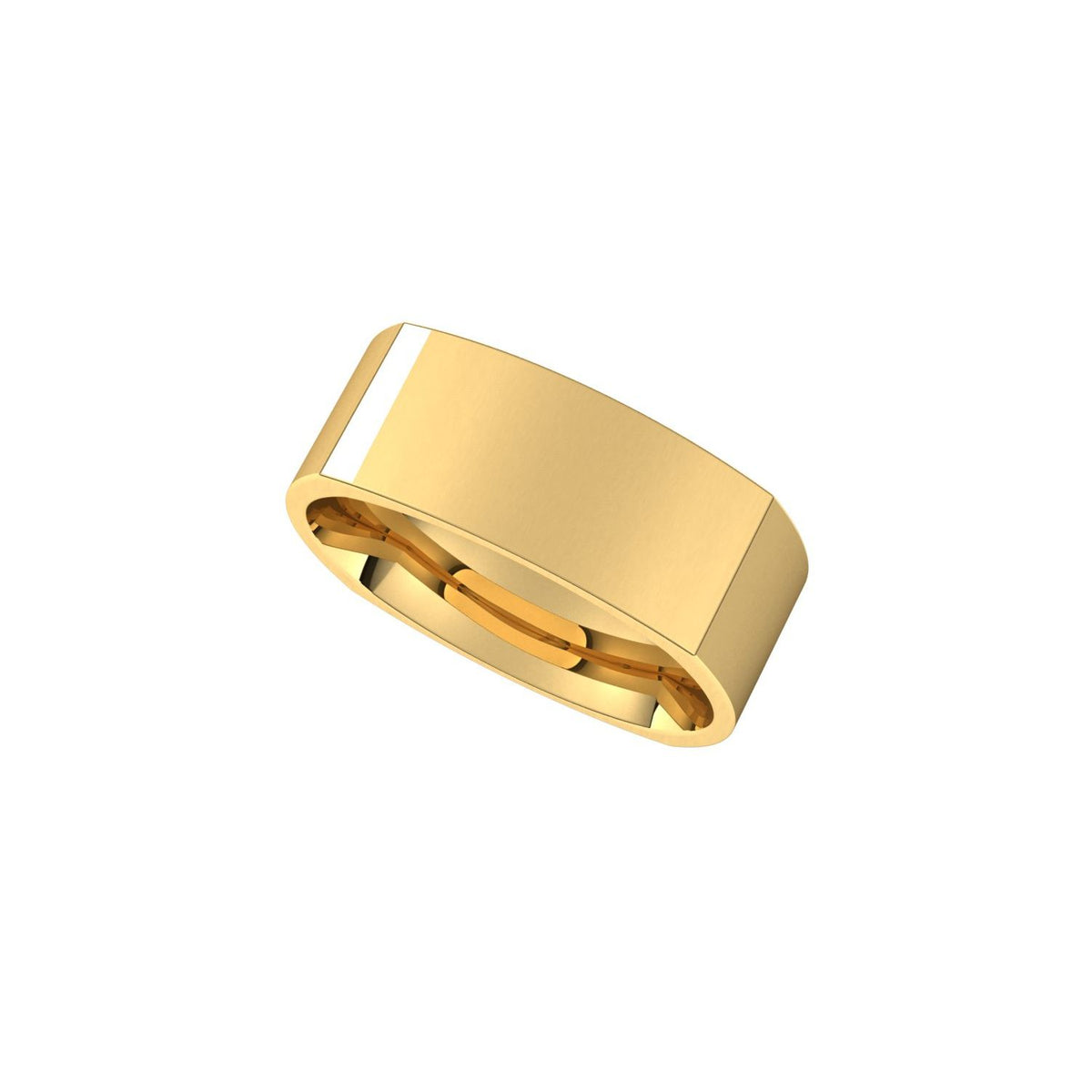 Comfort-Fit Square Band, 9 mm