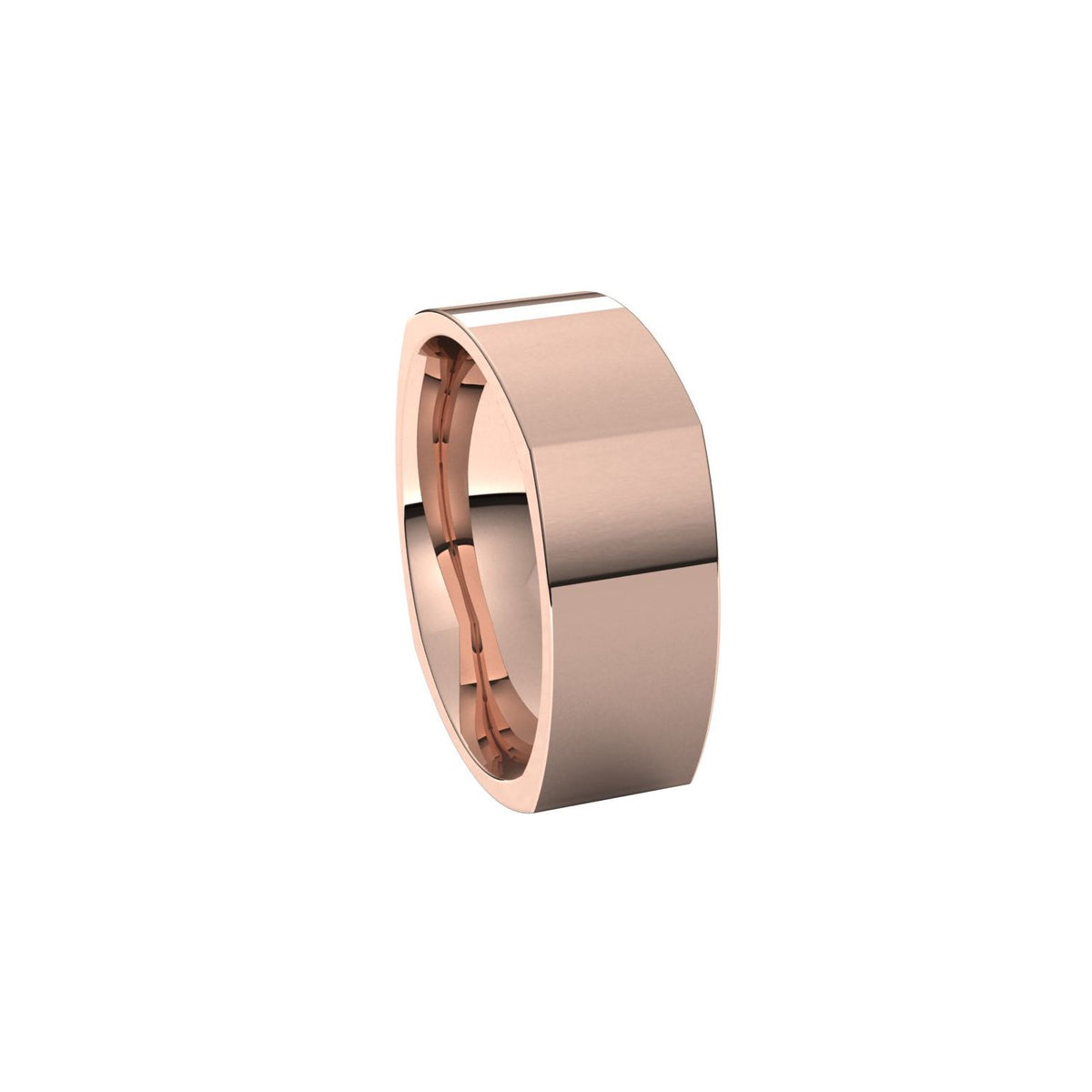 Comfort-Fit Square Band, 8 mm, Style 2