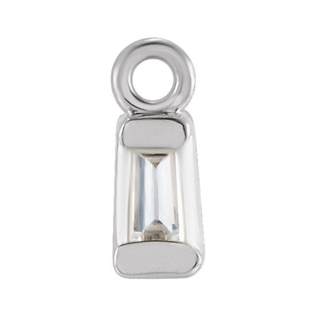 .05 CT Natural Diamond Dangle, 3.09 mm x 6.81 mm