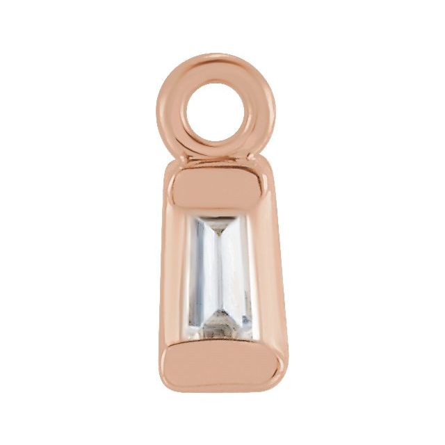 .05 CT Lab-Grown Diamond Dangle, 3.09 mm x 6.81 mm