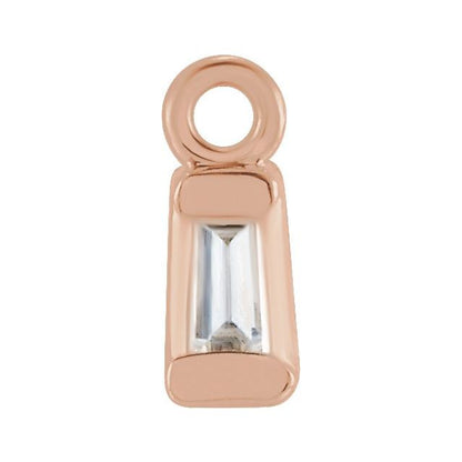 .05 CT Lab-Grown Diamond Dangle, 3.09 mm x 6.81 mm