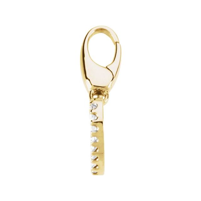 .08 CTW Natural Diamond Heart Charm/Pendant