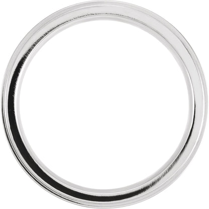 Cobalt Stepped-Edge Grooved Flat Band