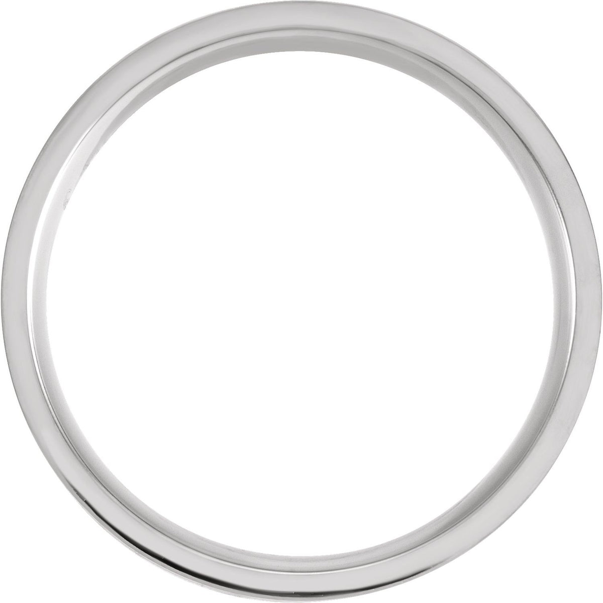 18K Rose Gold PVD Titanium Grooved Comfort-Fit Flat Band