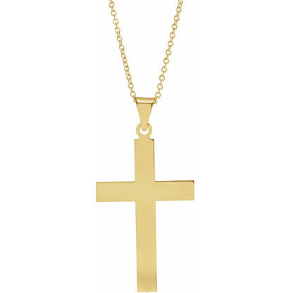36.8x17. Cross 18" Necklace
