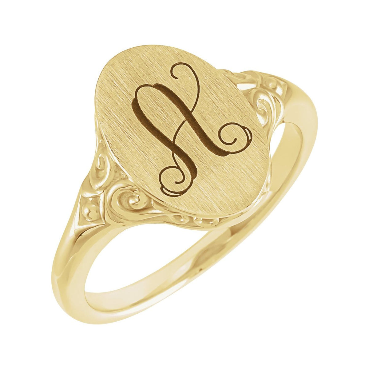 Oval Signet Ring, 13.4 x 9 mm