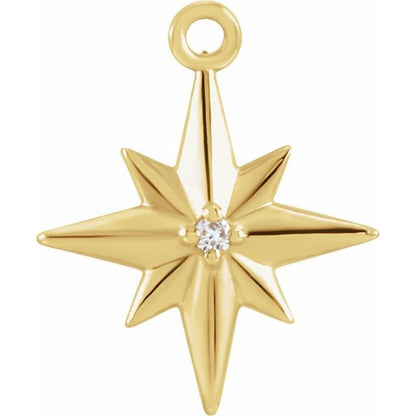 .005 CT Natural Diamond Star Dangle