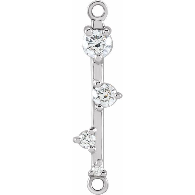 1/8 CTW Natural Diamond Bar Link