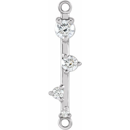 1/8 CTW Natural Diamond Bar Link