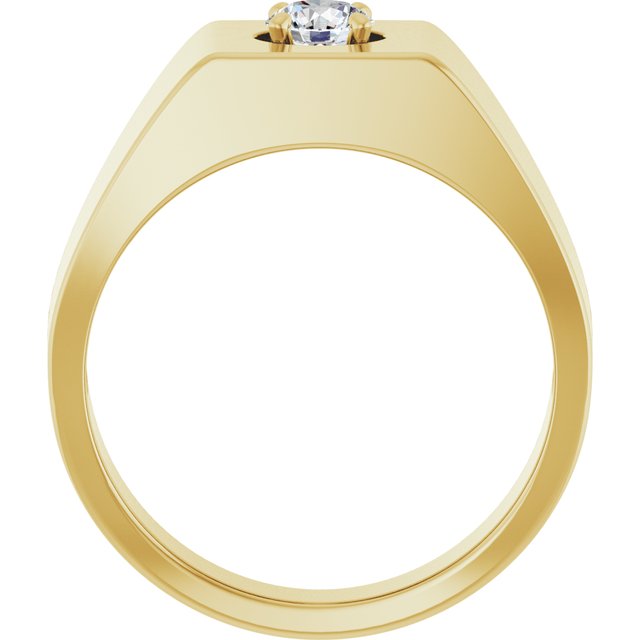 14K Yellow Gold 3/8 CTW Natural Diamond Ring