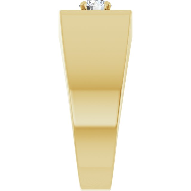 14K Yellow Gold 3/8 CTW Natural Diamond Ring